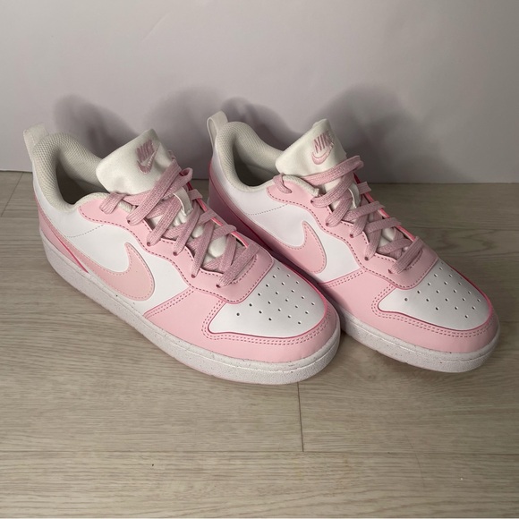 NWOB Nike Court Borough Low Recraft Pink Foam White (DV5456-105) Size 6Y  W7.5/8 - Picture 2 of 13